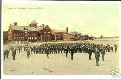 Lansing Mich MICHIGAN Industrial School Militaria 967 Postcard