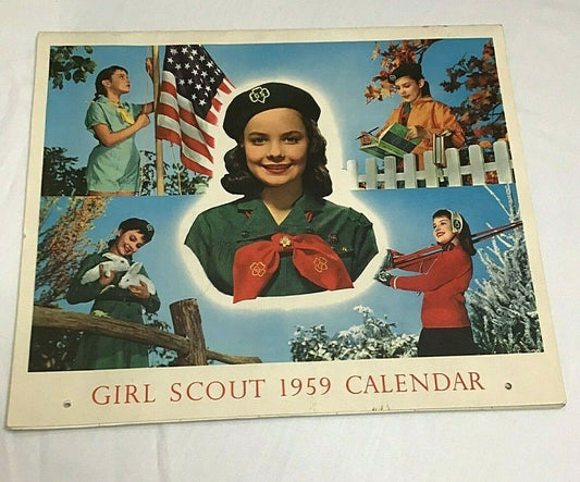 Vintage Girl Scout 1959 Calendar