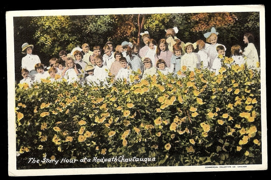 The Story Hour at a Redpath Chautauqua NY Postcard