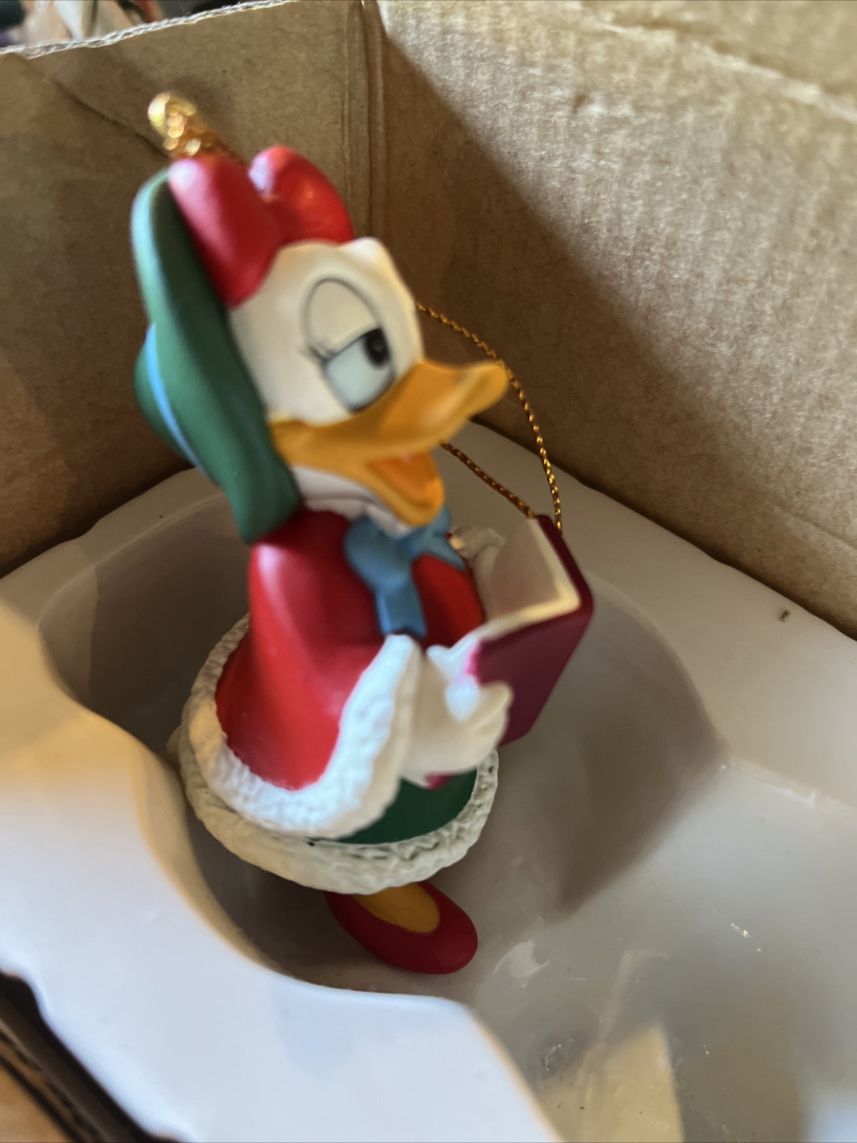 vintage disney grolier christmas ornaments,  DAISY 26231 #106