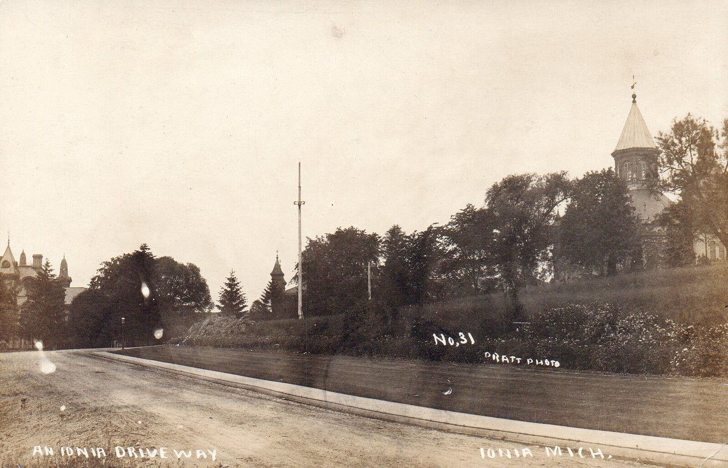 Ionia Street Ionia Driveway MI Mich Michigan Postcard Real Pratt Photo #31