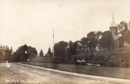 Ionia Street Ionia Driveway MI Mich Michigan Postcard Real Pratt Photo #31