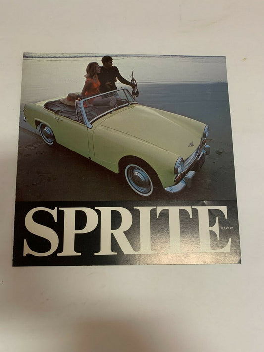 1968 MG Sprite Mark IV Car Brochure Vintage Original