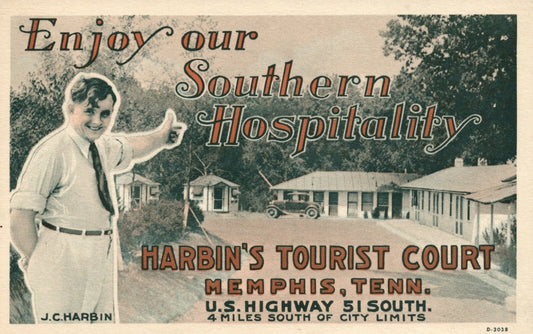 Southern Hospitality Highway 51 South Thumbs Up N Tennessee Postcard