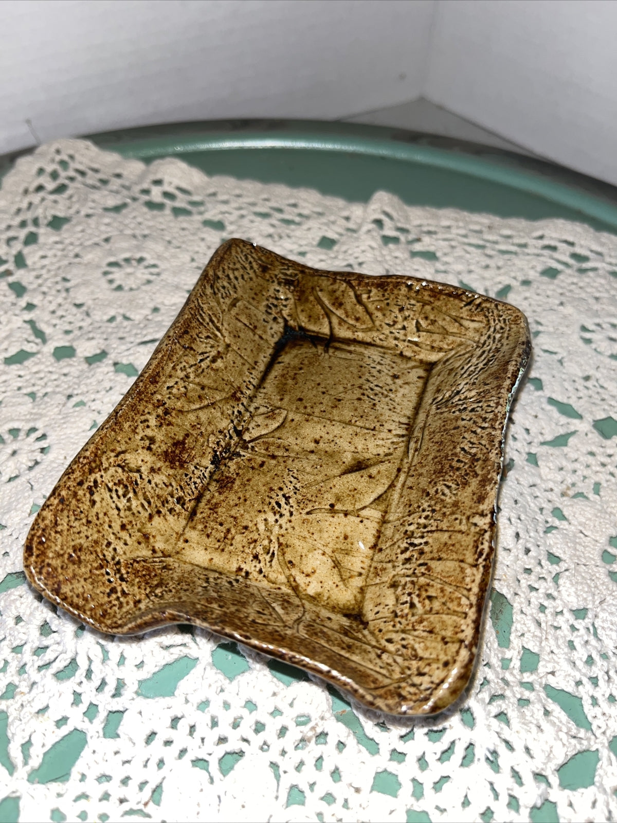 Studio Art Pottery Trinket Dish / Soap Dish  USA Made