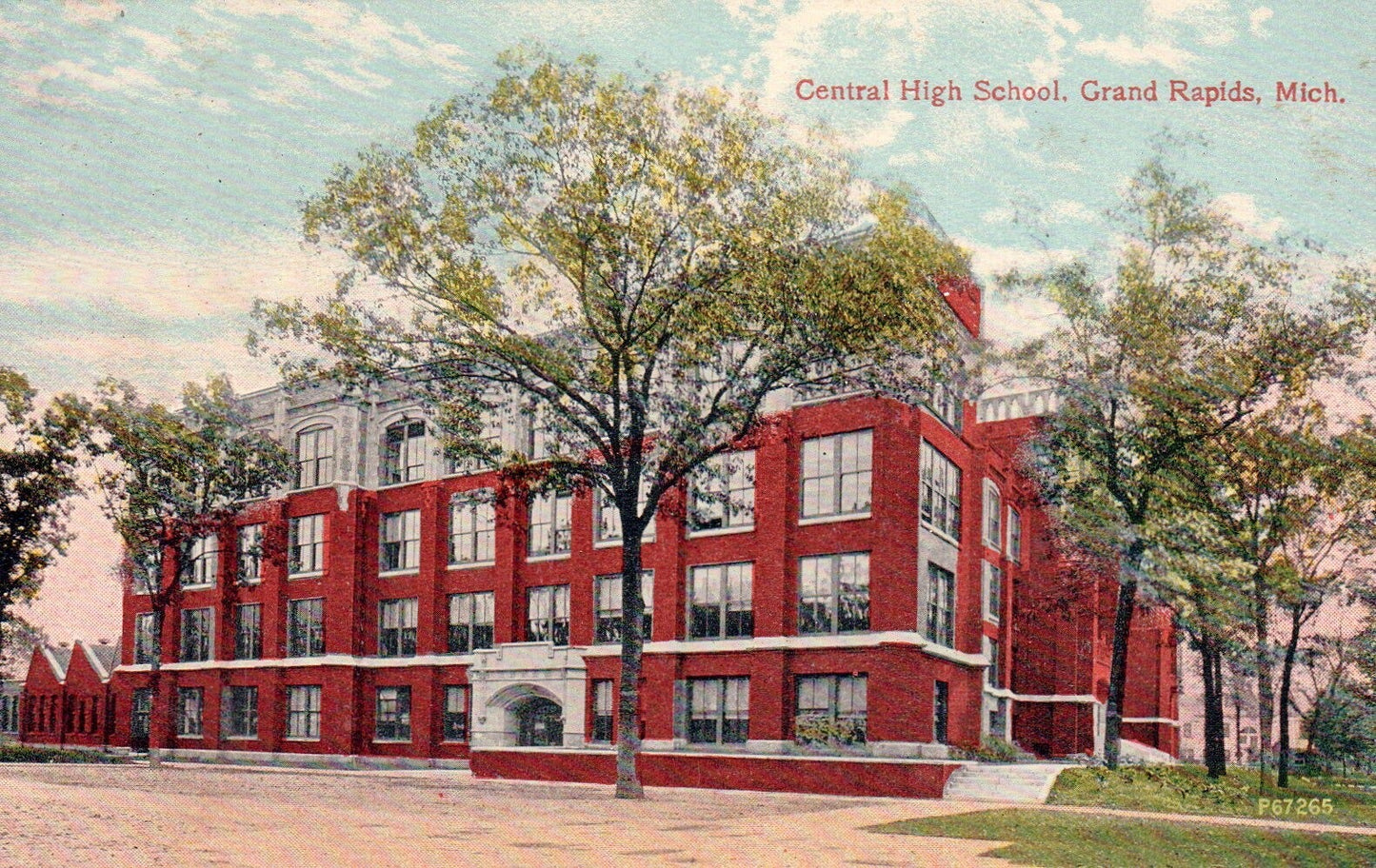 Central High School  in Grand Rapids MI MICH MICHIGAN Postcard