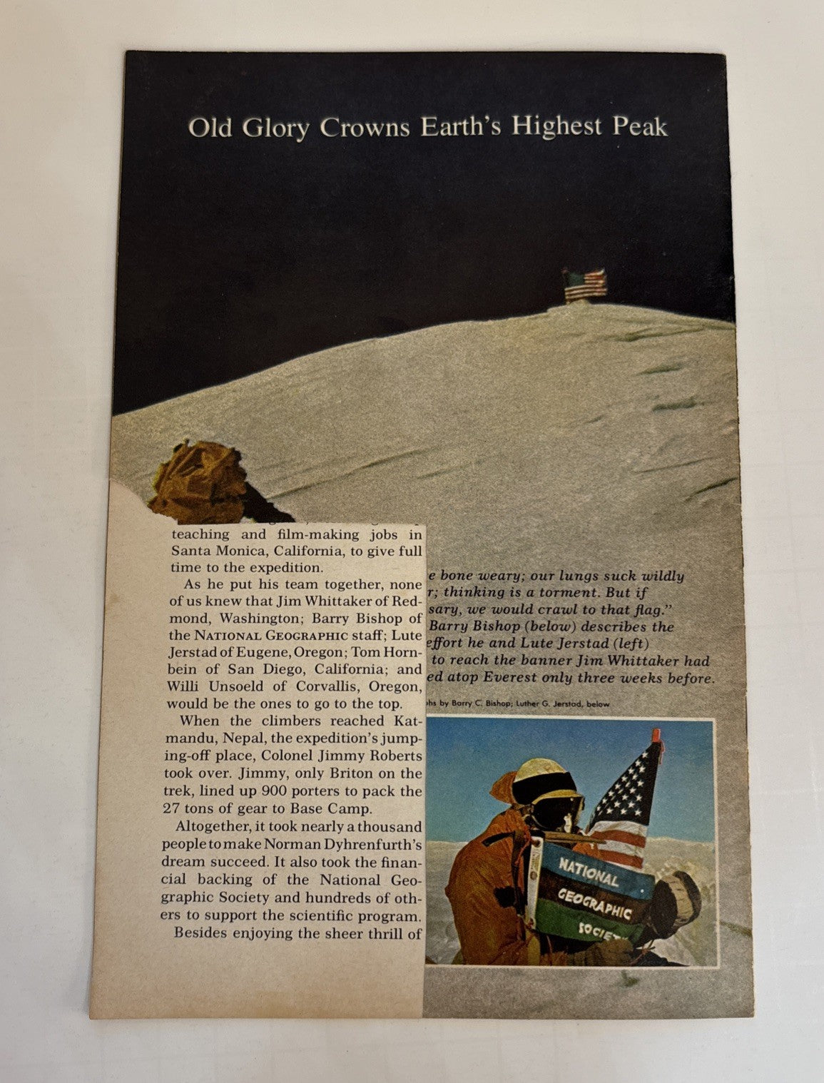 National Geographic School Bulletins Feb-May & Sept 1965 Lot of 5