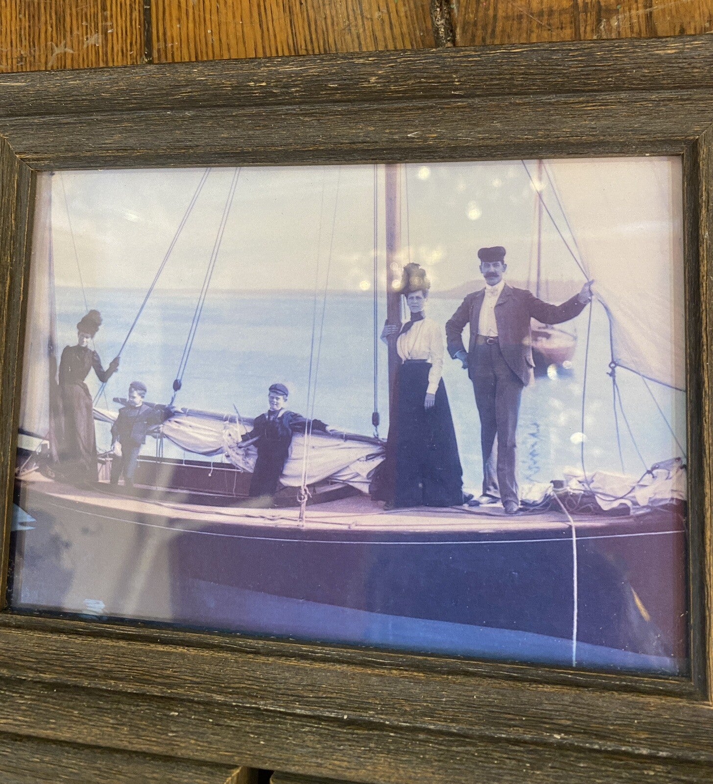 Vintage four Framed photographs Mackinac Mackinaw Island Hotel Motel MI Michigan