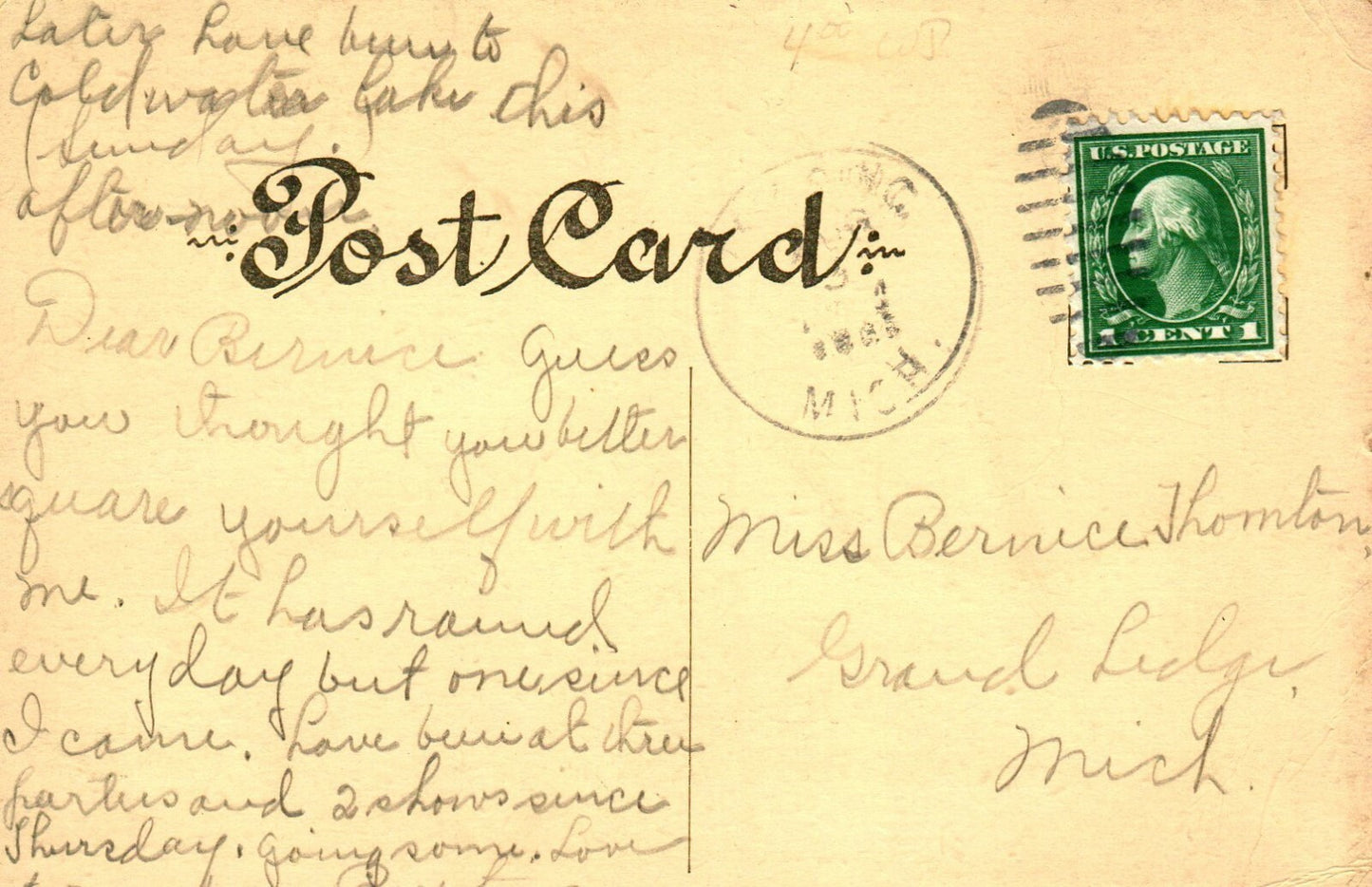 South Howell Street 14288 Hillsdale Michigan MI Postcard