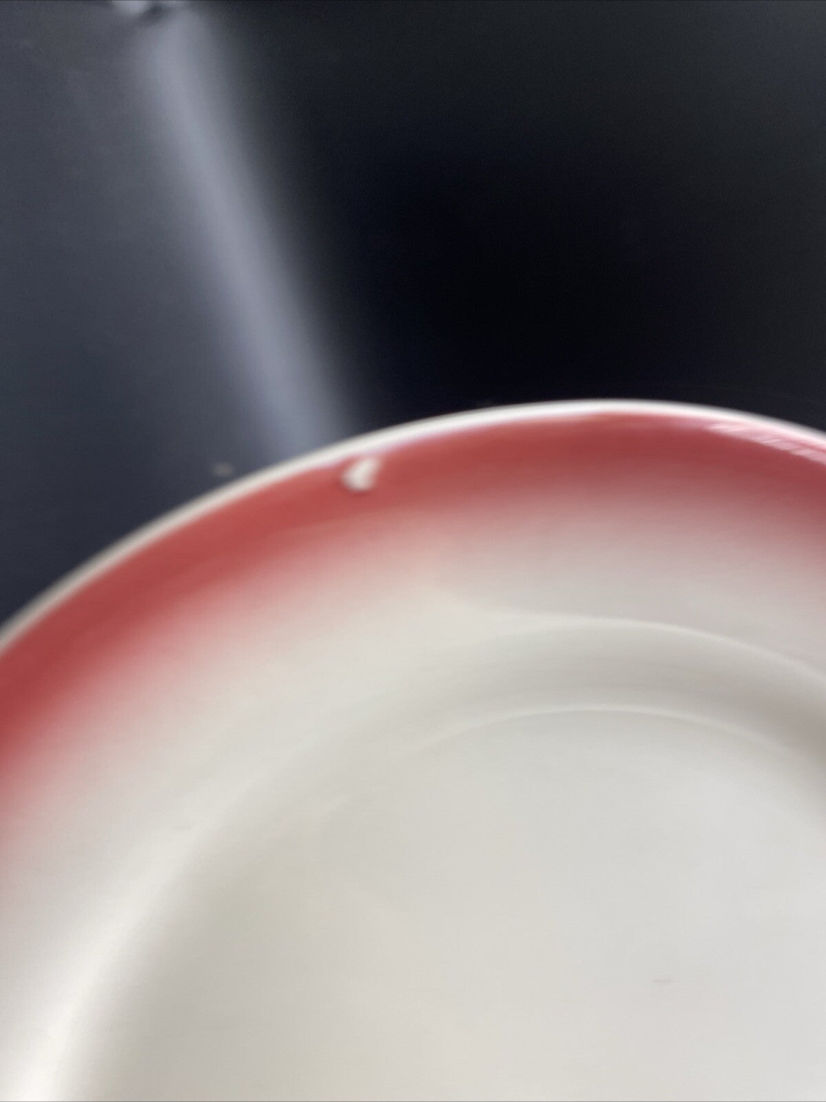 5.5" Vintage Homer Laughlin Small red rim Bread Plate