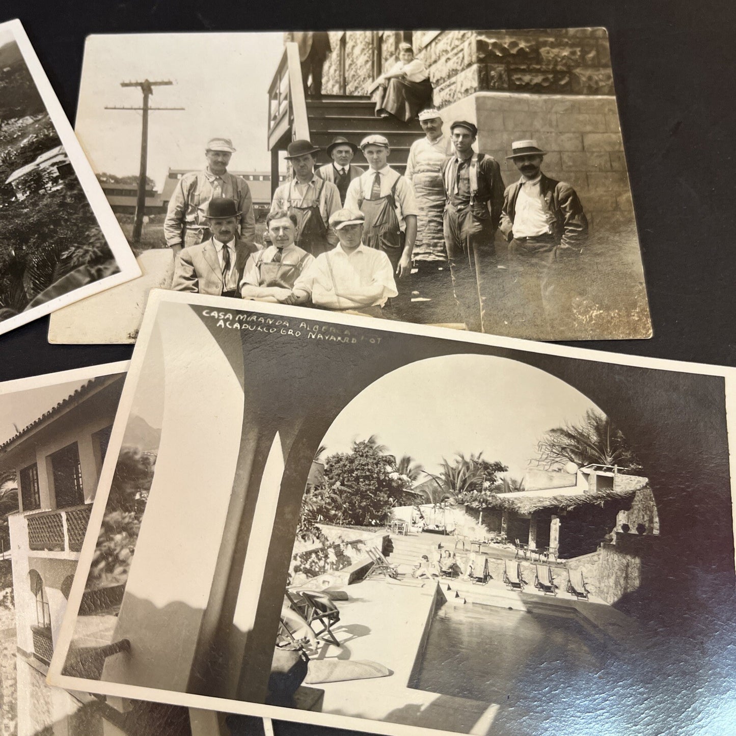 Vintage RPPC  Group Lot of 4 Real Photo Postcards ,