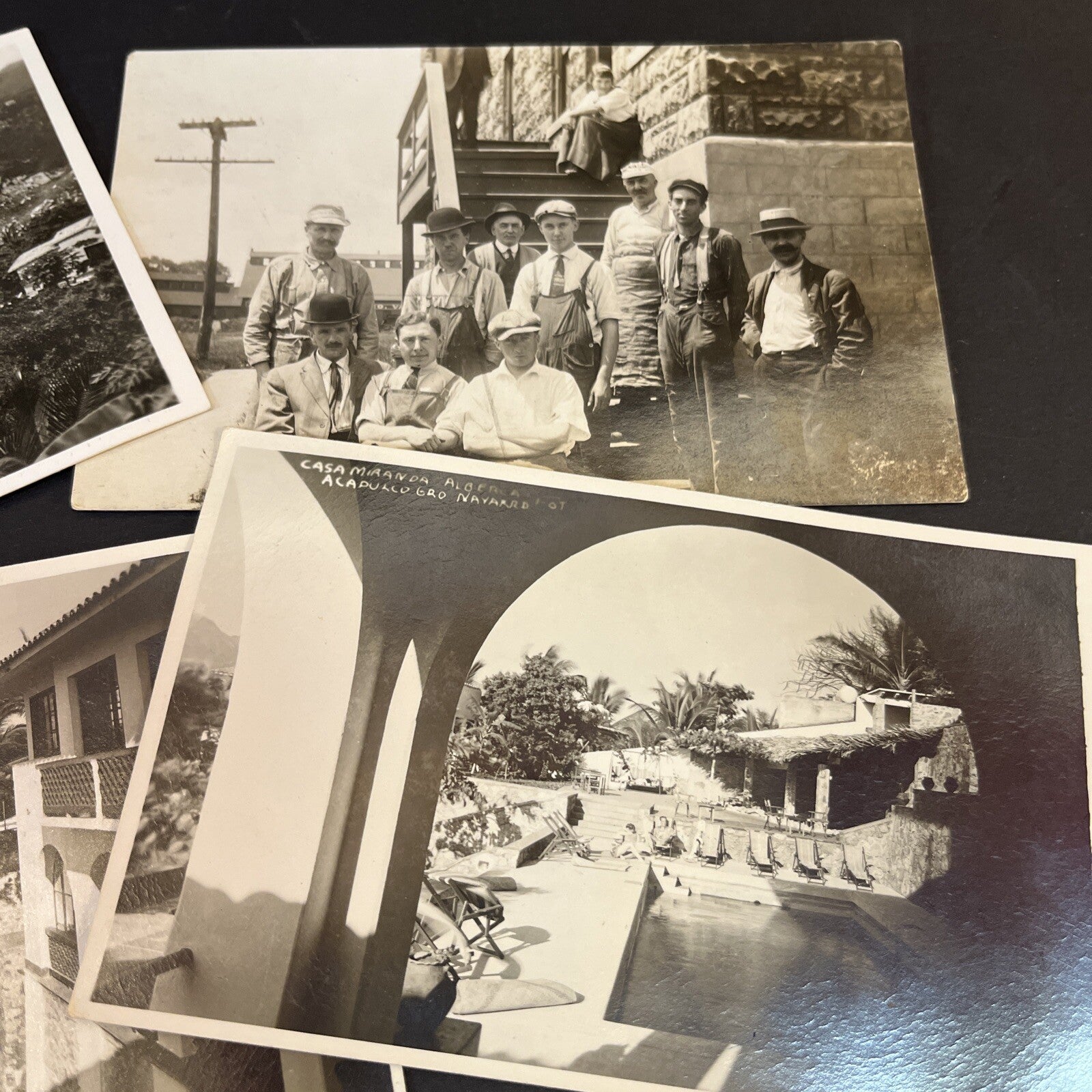 Vintage RPPC  Group Lot of 4 Real Photo Postcards ,