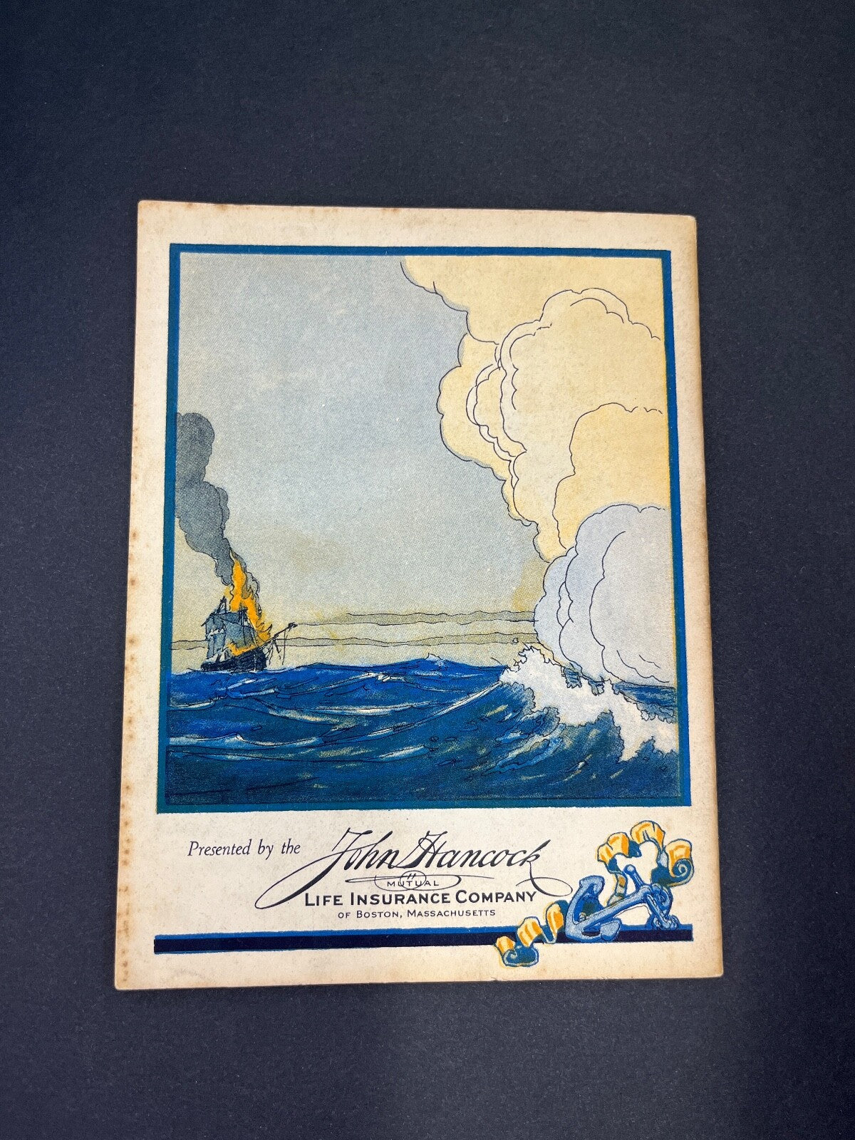 Vtg "The Story of U.S. Frigate Constitution" John Hancock Life Insurance Ad Book
