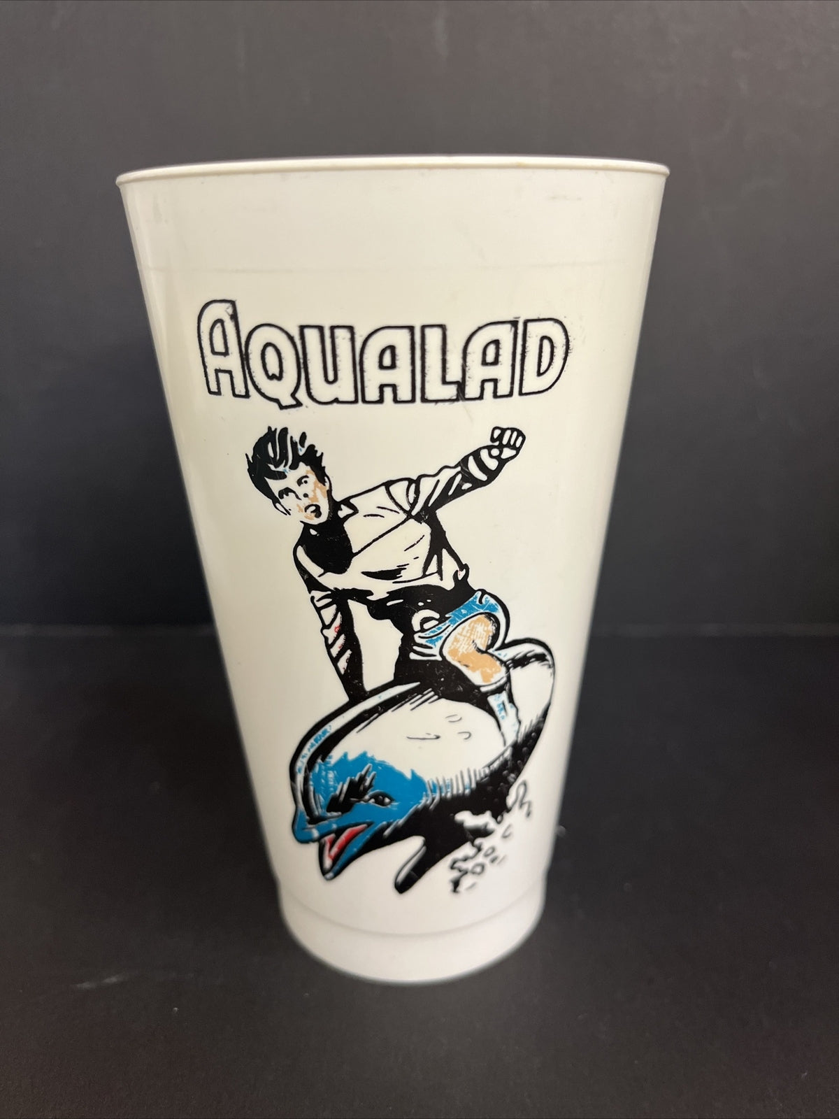 Vintage 1973 7/11 Plastic Slurpee Cup Super Hero "Aqualad"