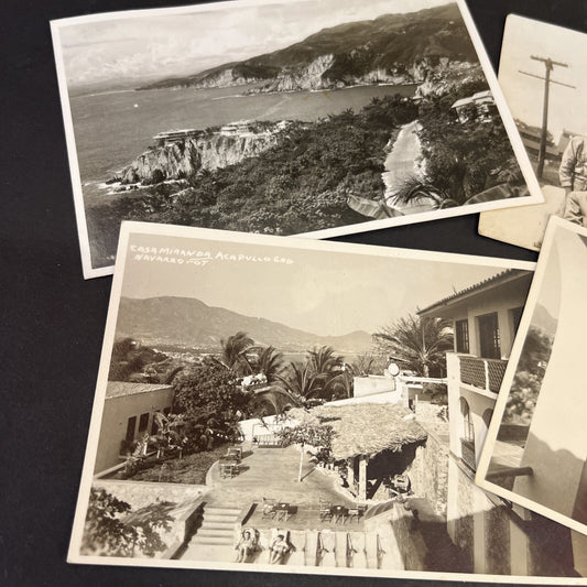 Vintage RPPC  Group Lot of 4 Real Photo Postcards ,