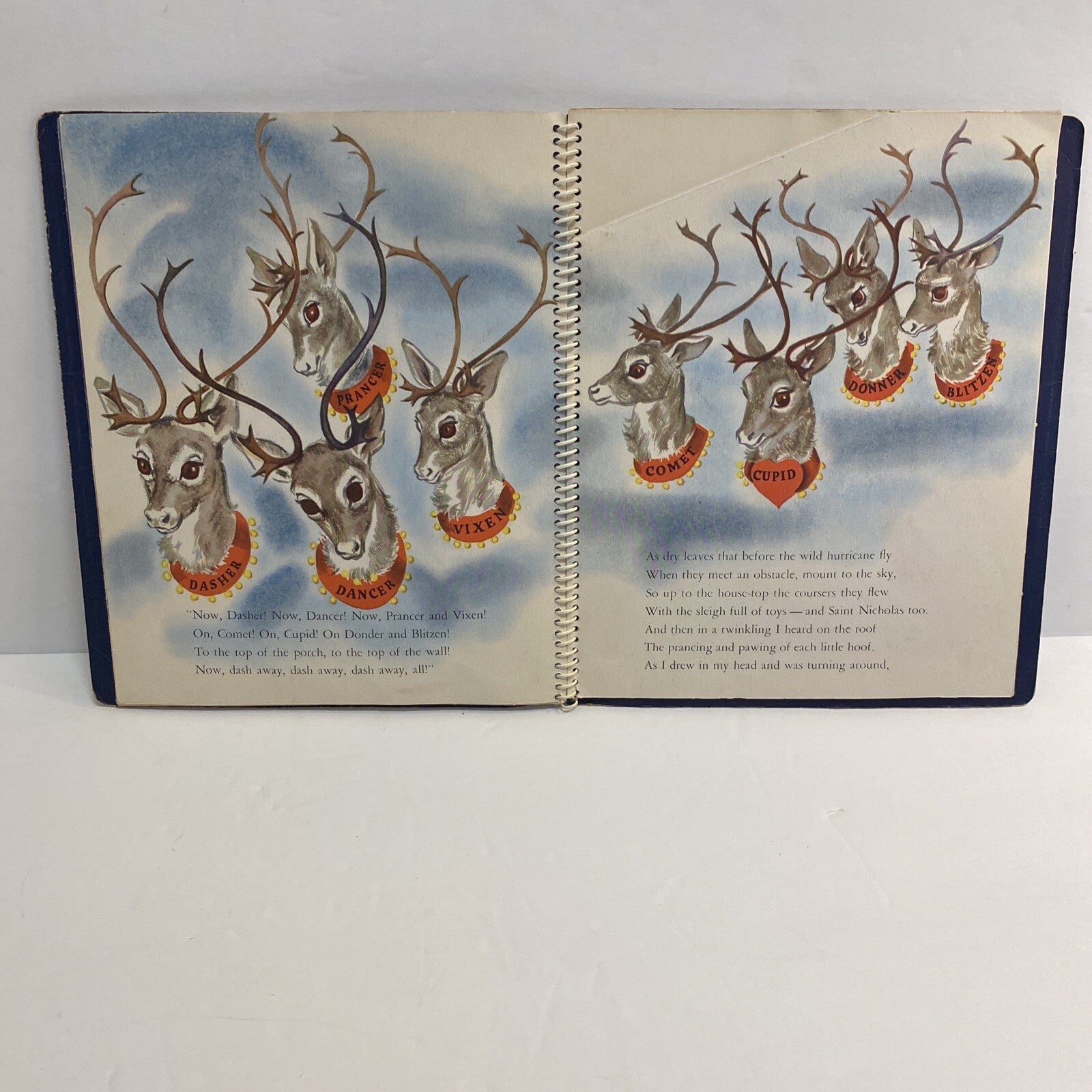 RARE VTG 1944 The Night Before Christmas Animated By Meg Wohlberg Pop Ups USA