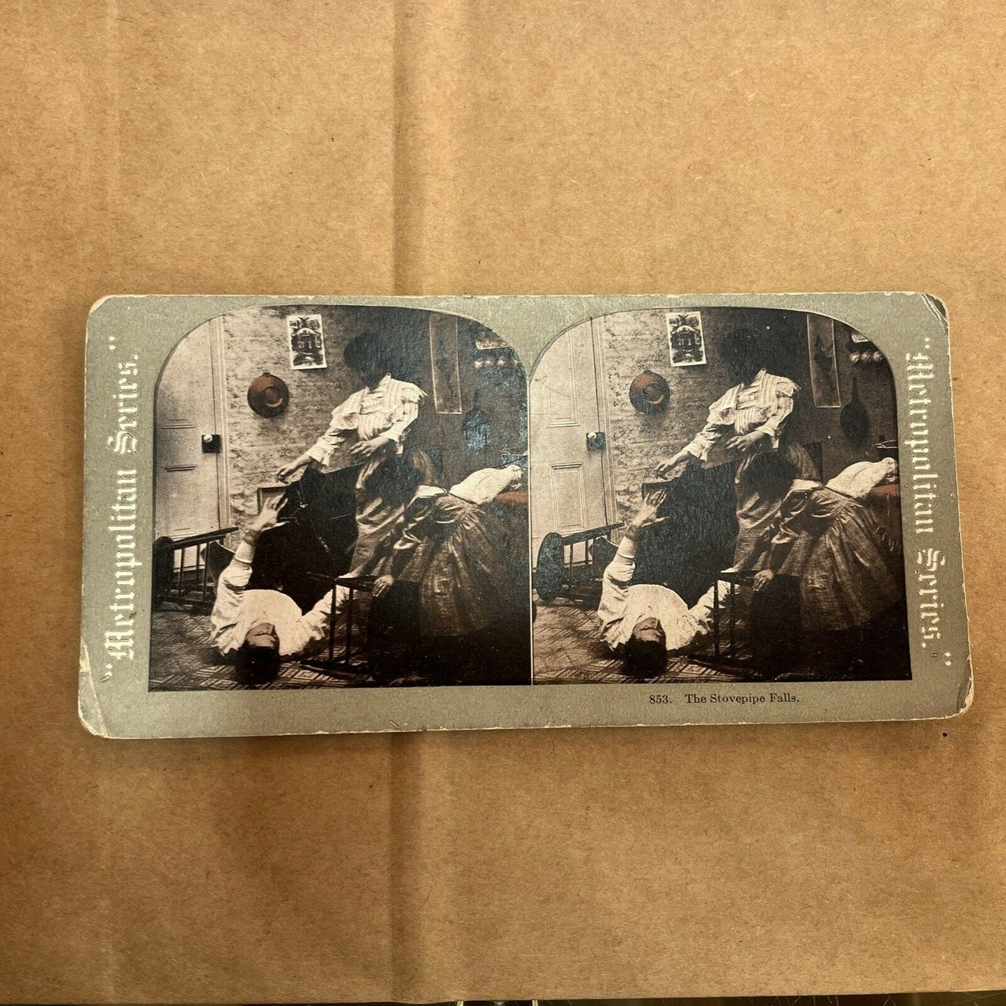 THE STOVE PIPE FALLS,  POLYCHROME STEREOVIEW Color Card