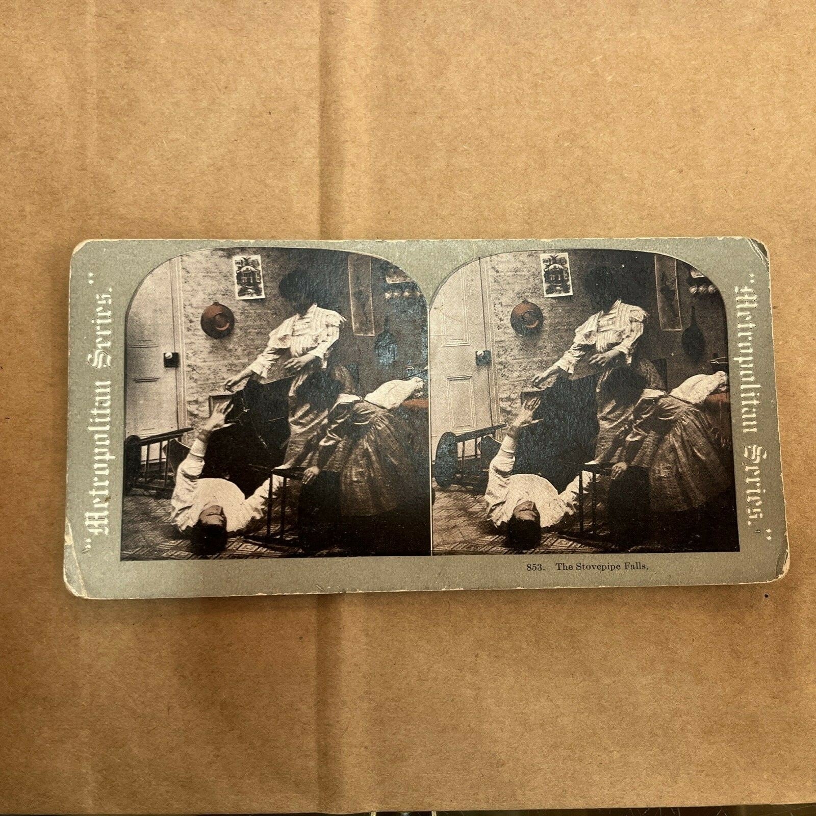 THE STOVE PIPE FALLS,  POLYCHROME STEREOVIEW Color Card