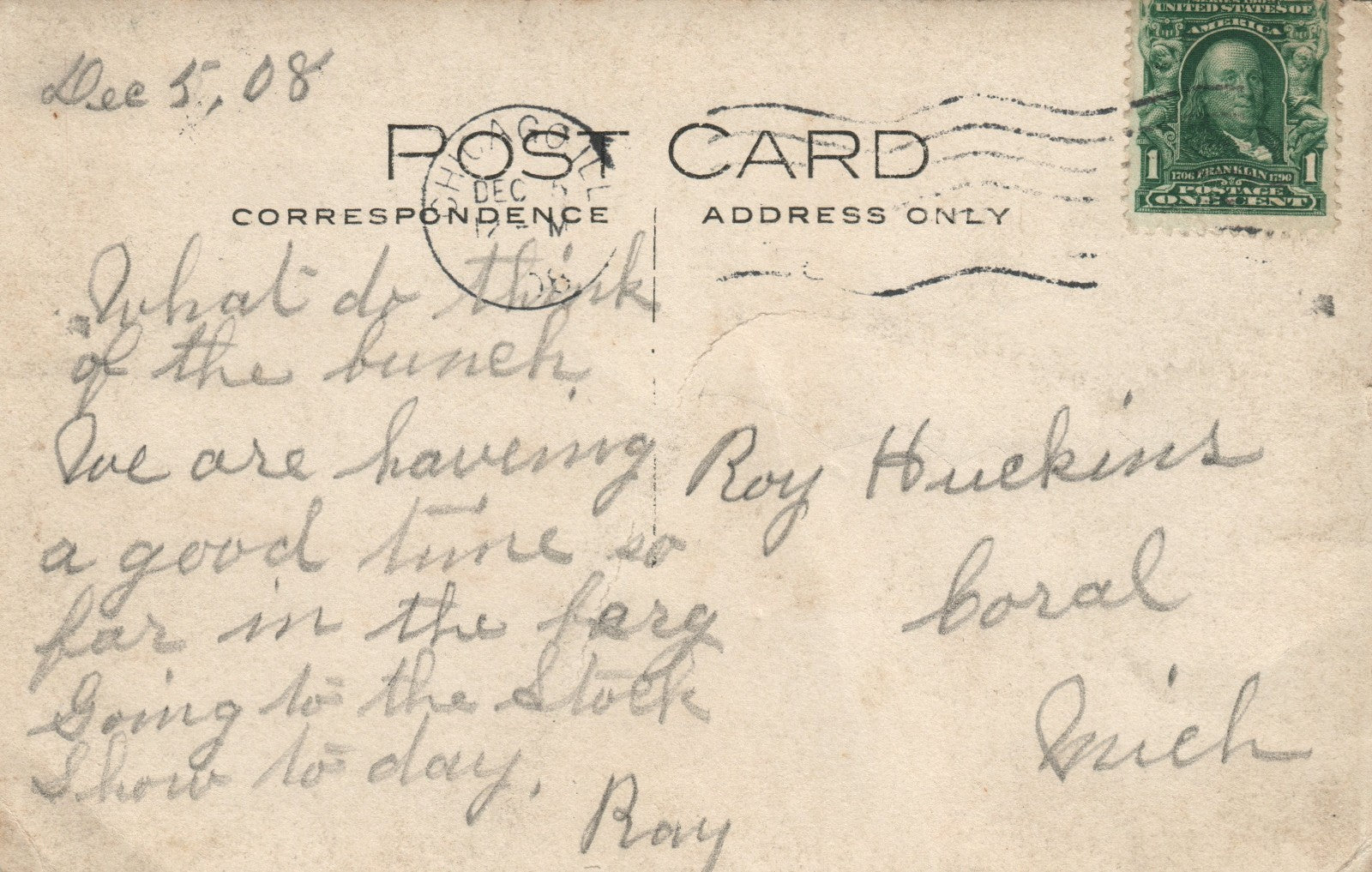 Men in Old Car Real Photo Postcard