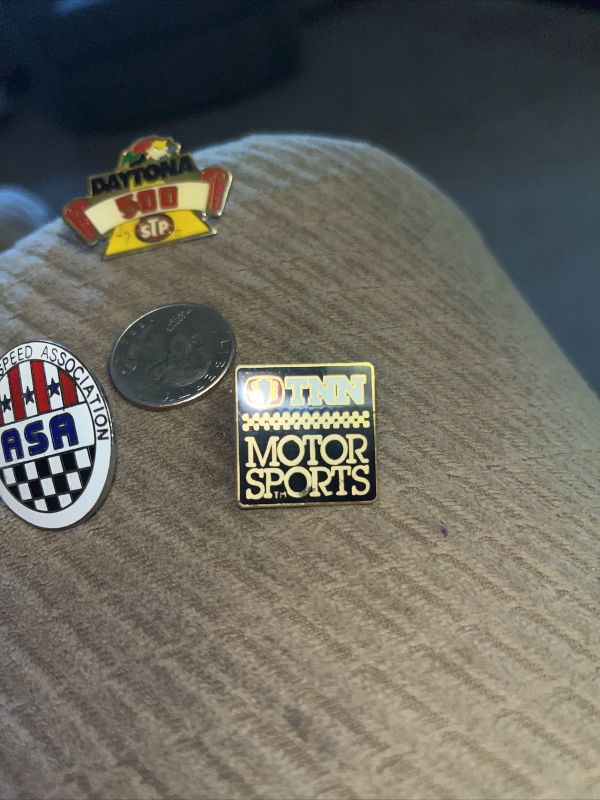 Daytona 500 Daytona, ASA & TNN Motors Collector Pins Nascar. (3)