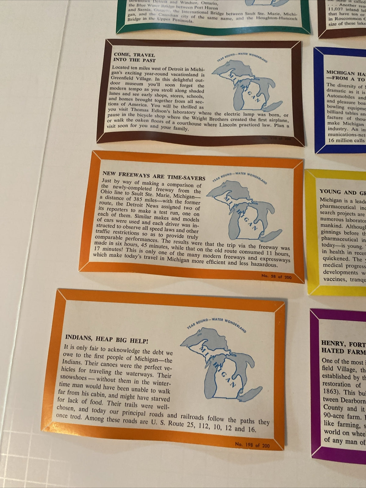 Lot of 10 Michigan Ambassador Advertising Series for Mich MI Postcards