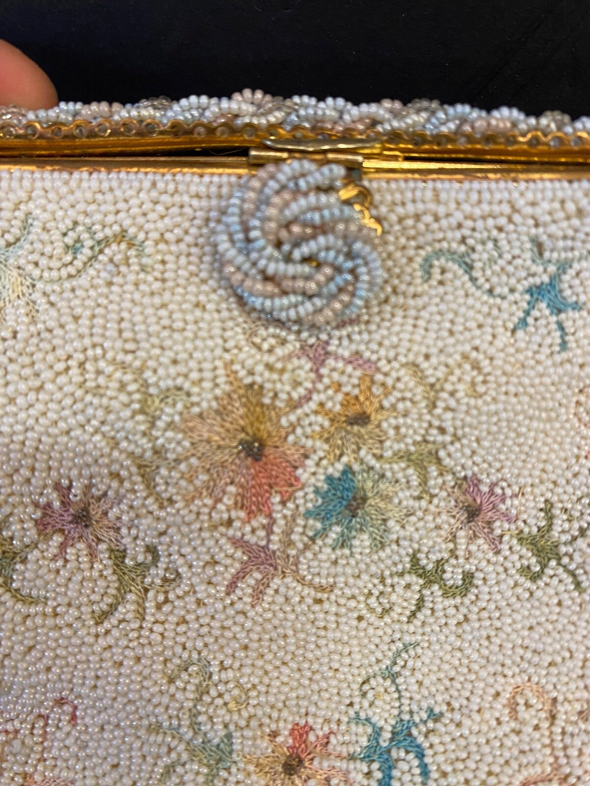 1960s Freddy Beaded Handbag Vintage Designer Handbag French Designer Handbag