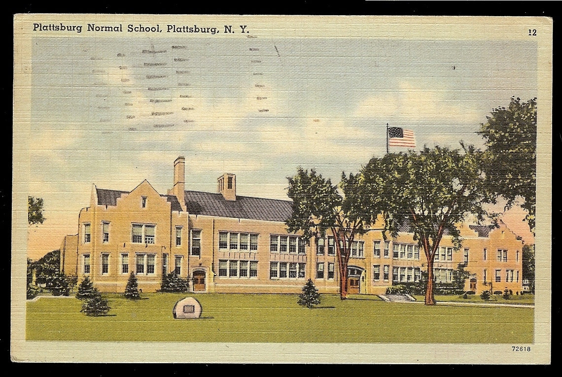 Plattsburg Normal School Plattsburg NY Postcard