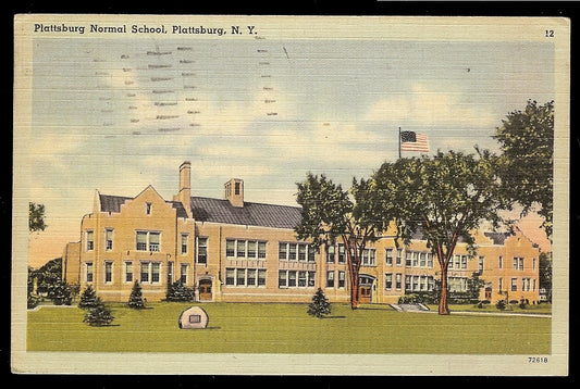 Plattsburg Normal School Plattsburg NY Postcard