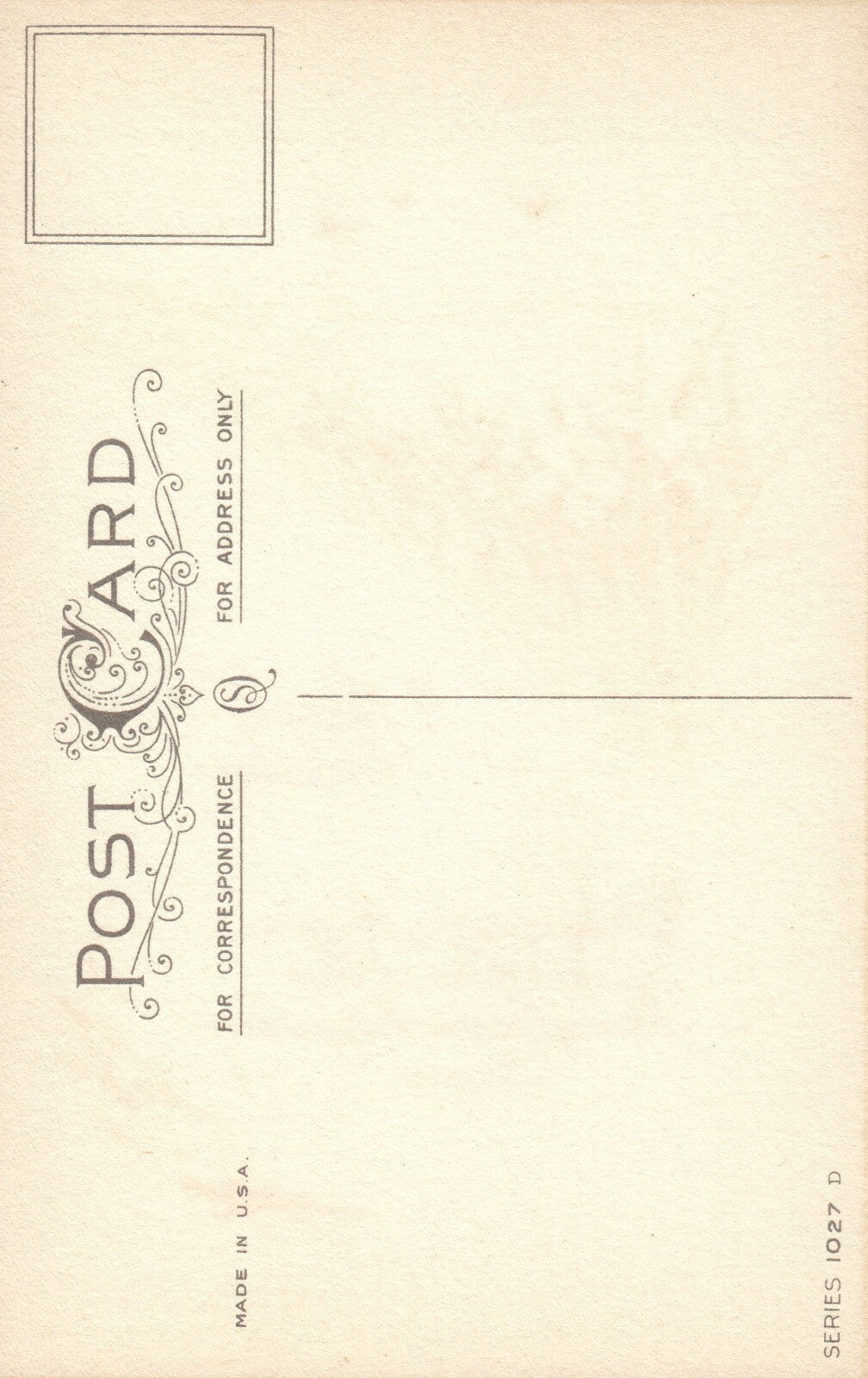 Series 1027 D Gold Boarder Birds Flying Rows of Flower Easter Greetings Postcard