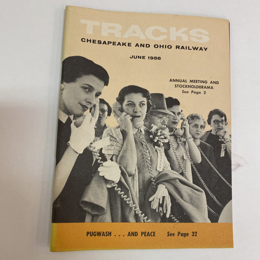 June 1956 TRACKS MAGAZINE CHESAPEAKE & OHIO RAILROAD RR TRAINS  