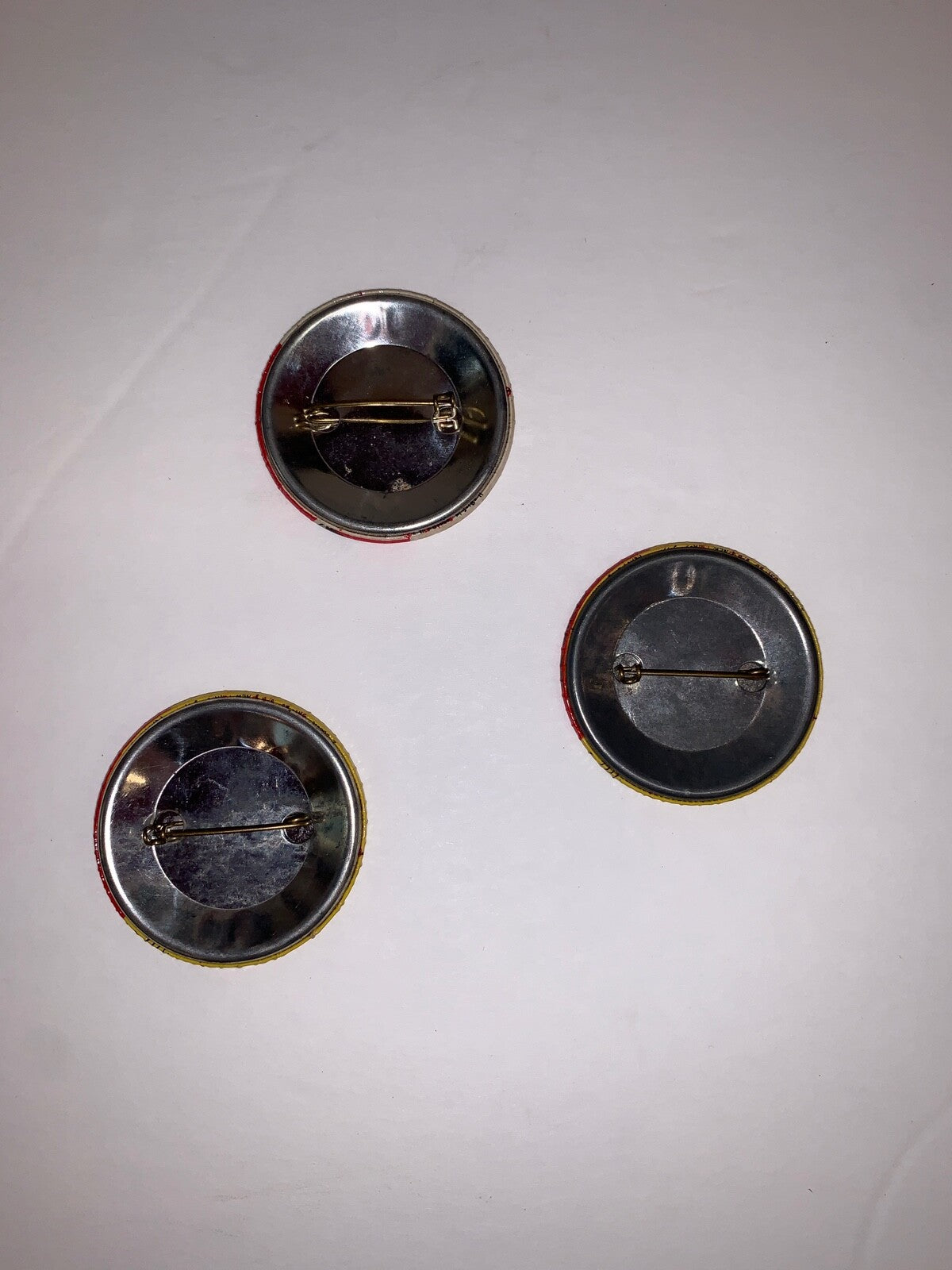 Lot of 3 Lowell, MI Fallasburg Covered Bridge Centennial Shaving Permit Pinback