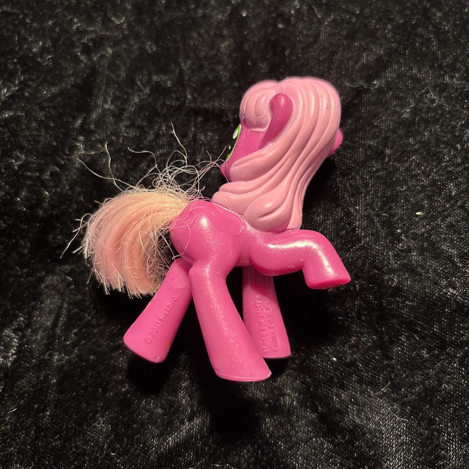 My Little Pony Cheerilee Brushable Hair 3" Figure MLP Magenta & Pink 2011-2012