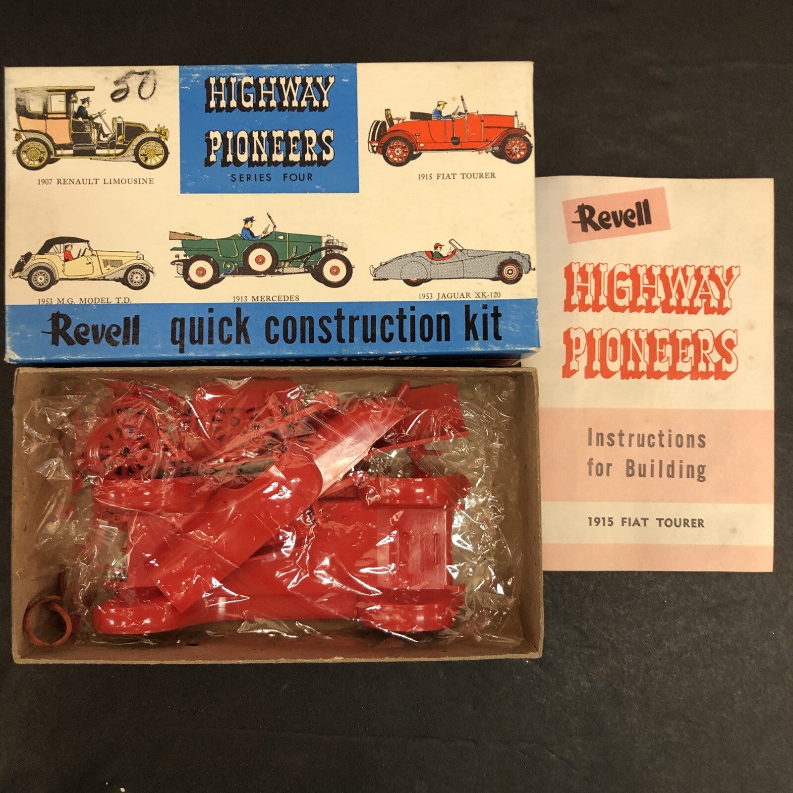 Revell Highway Pioneers Series 4 Foreign 1915 Fiat Tourer Model Car Toy