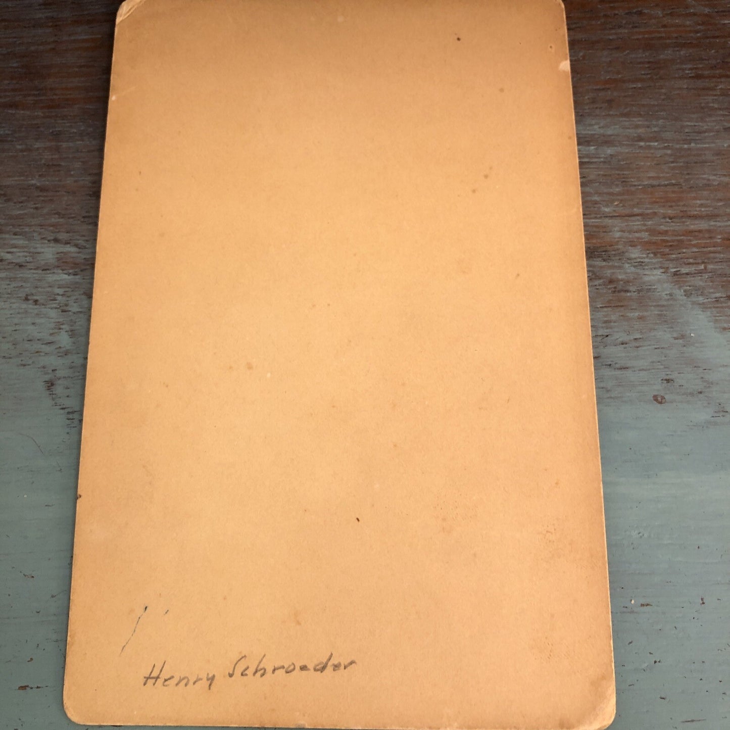 Henry Schroeder Memorial Antique Cabinet Card Photo Braun Two Rivers Wisconsin