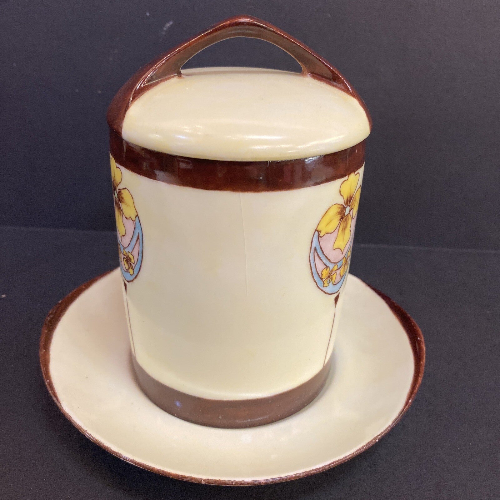 Antique Rosenthal 3 Pc Condensed   Evaporated Milk Jar Set Art Deco