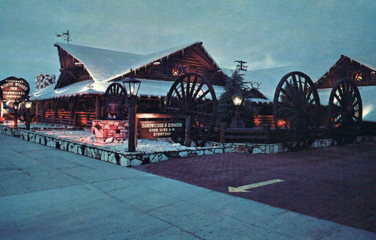 Clearmans North Woods Inn San Gabriel California CA Restaurant Postcard
