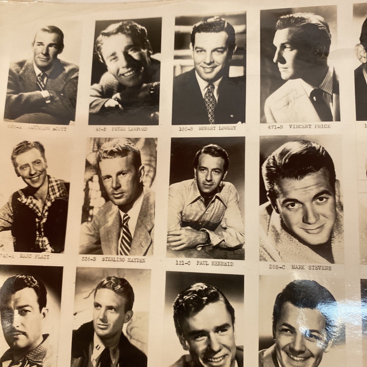 Movie Stars   40s & 50s 8 x 10 Selectograph # 9 Stewart Croxton studios B&W