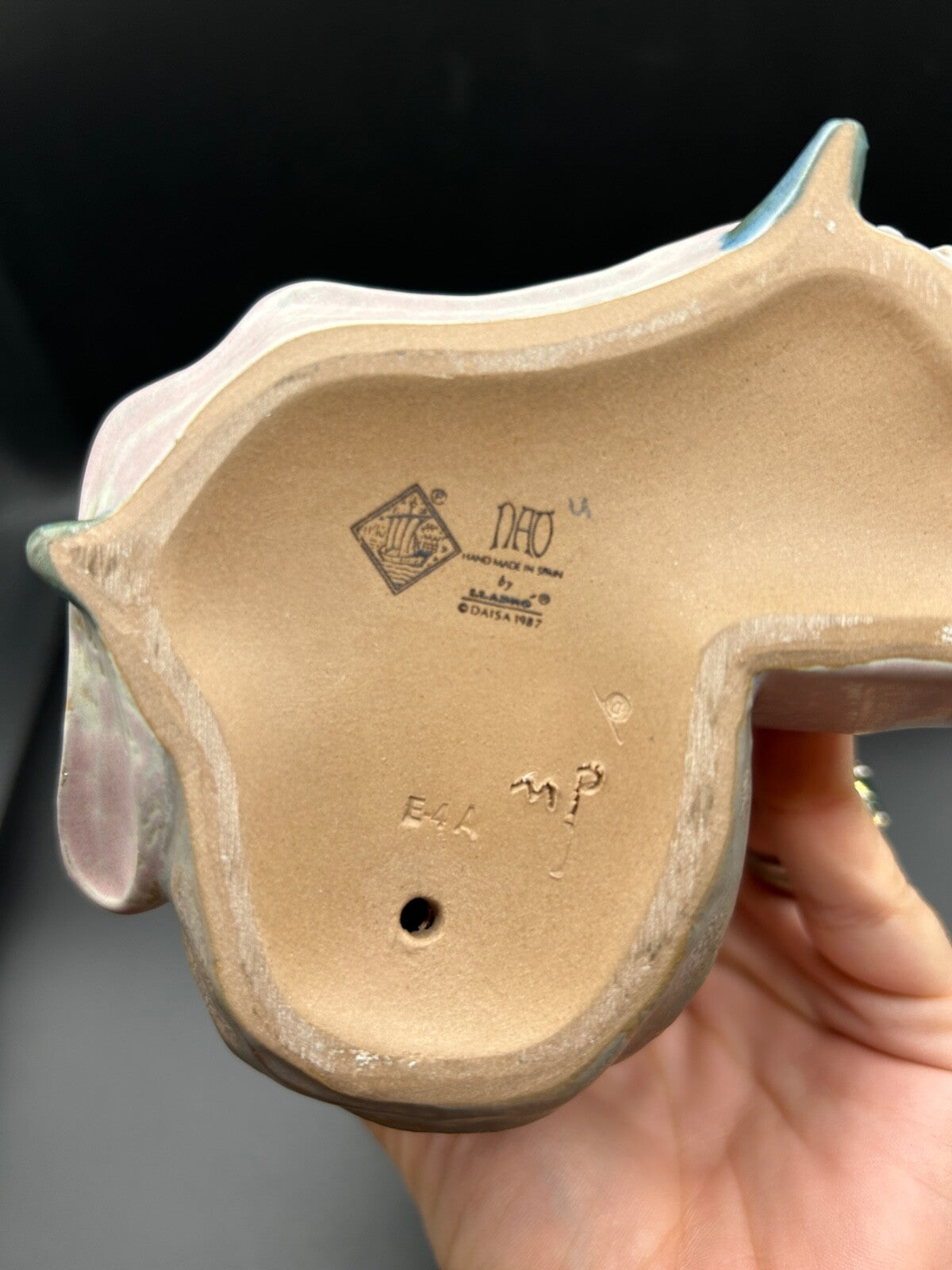 NAO Lladro 1024 "Girl's Best Friend" girl with puppy & milk GRES Finish Dog