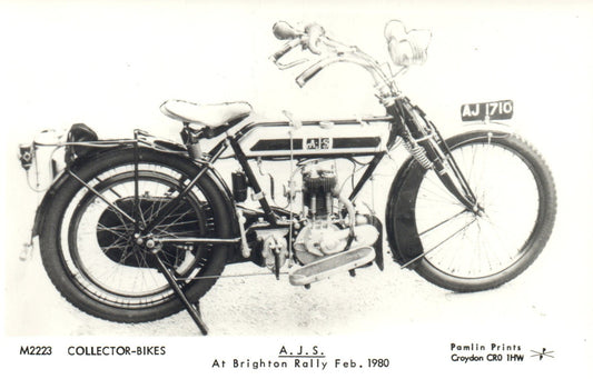 A.J.S. Collectors Bike Motorbike Motorcycle Postcard