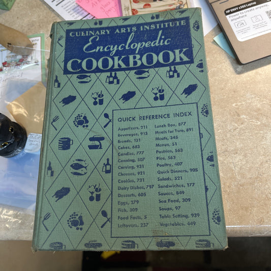 Vintage Culinary Arts Institute Encyclopedic Cookbook 1948