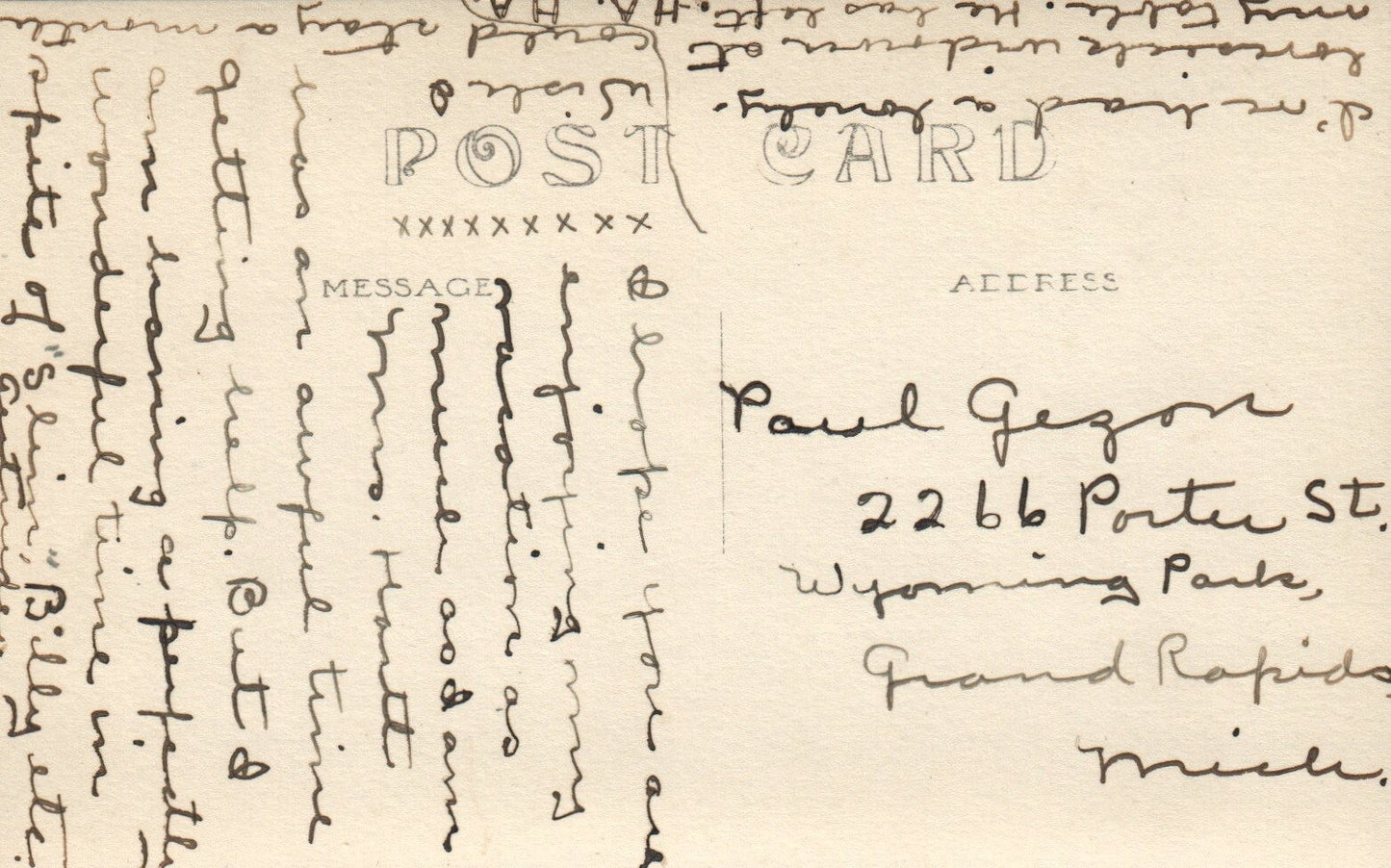 Lakeside Amusement Park Whitefish Lake Pierson MI Michigan Mich Postcard