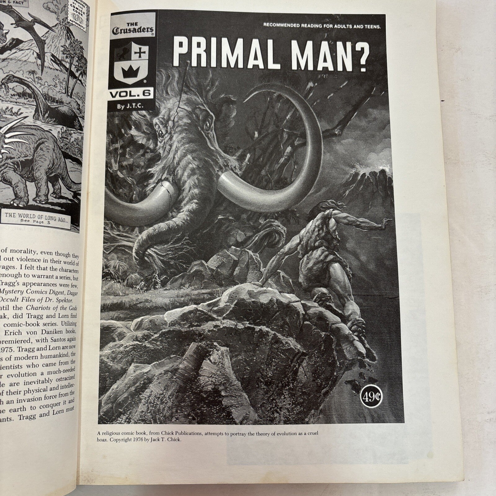 THE DINOSAUR SCRAPBOOK Book B&W Illustrated Donald Glut