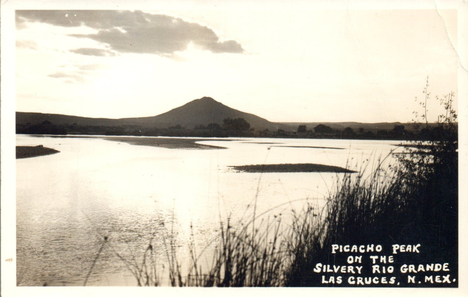 Picacho Peak on the Silvery Rio Grande Las Cruces NM New Mexico