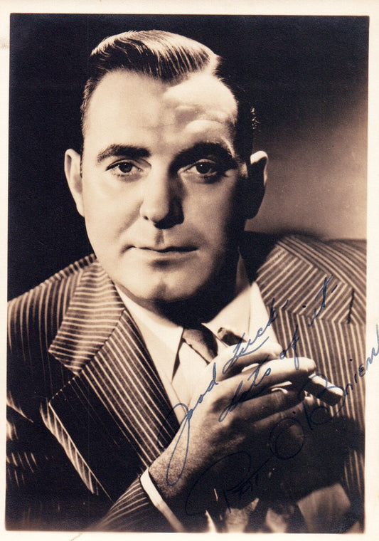 Hollywood Movie Star Pat O'Brien AUTOGRAPHED INK  Real PHOTO  Signed 5 x 7