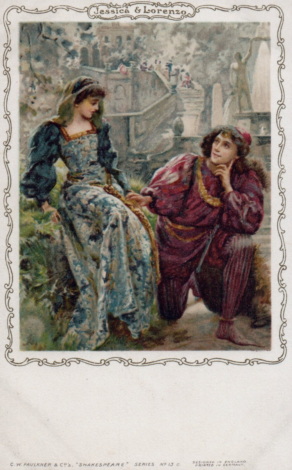 Jessica & Lorenzo Series 13 Shakespeare C W Faulkner England & Germany