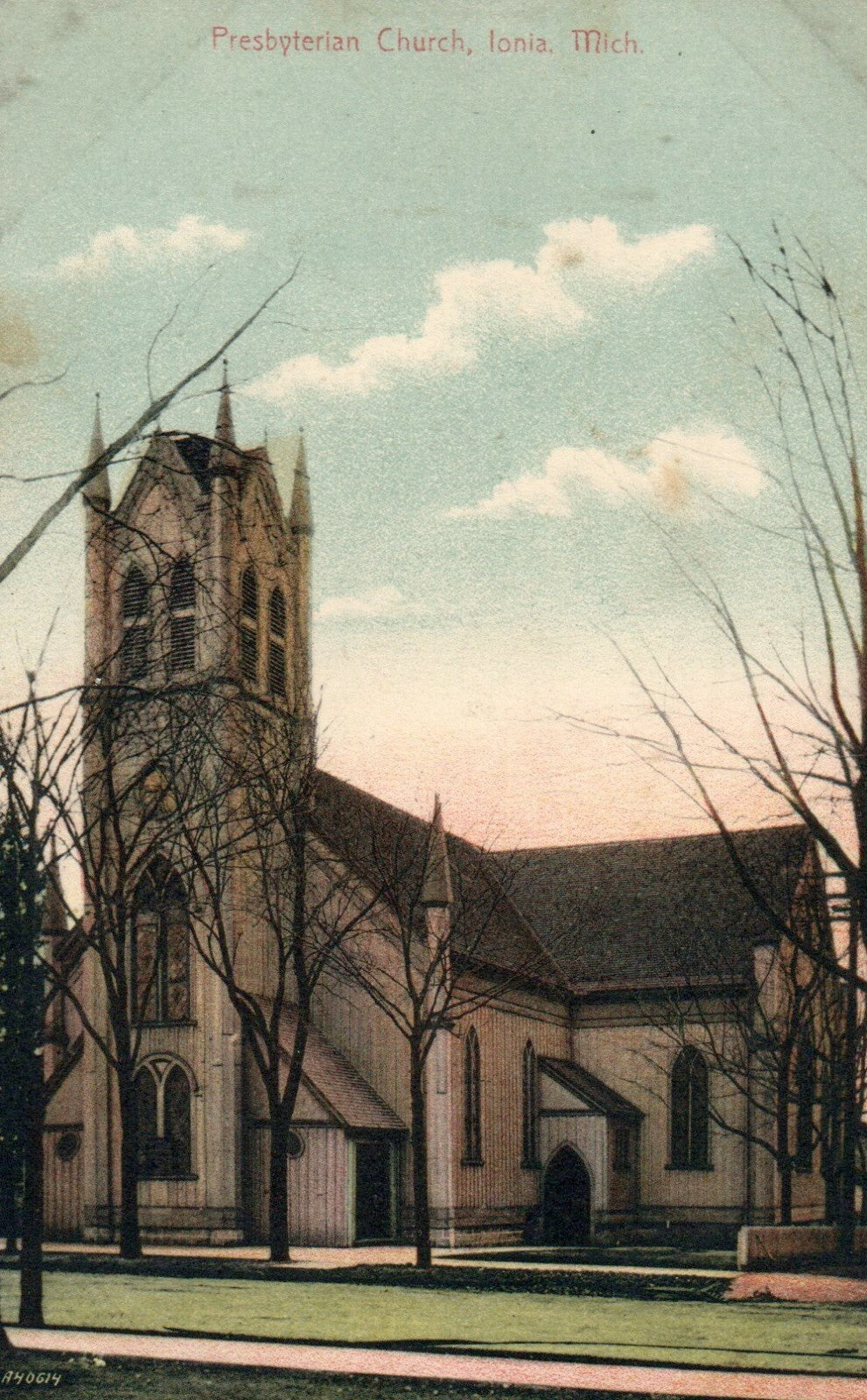 Presbyterian Church, Ionia MI Michigan Trees  