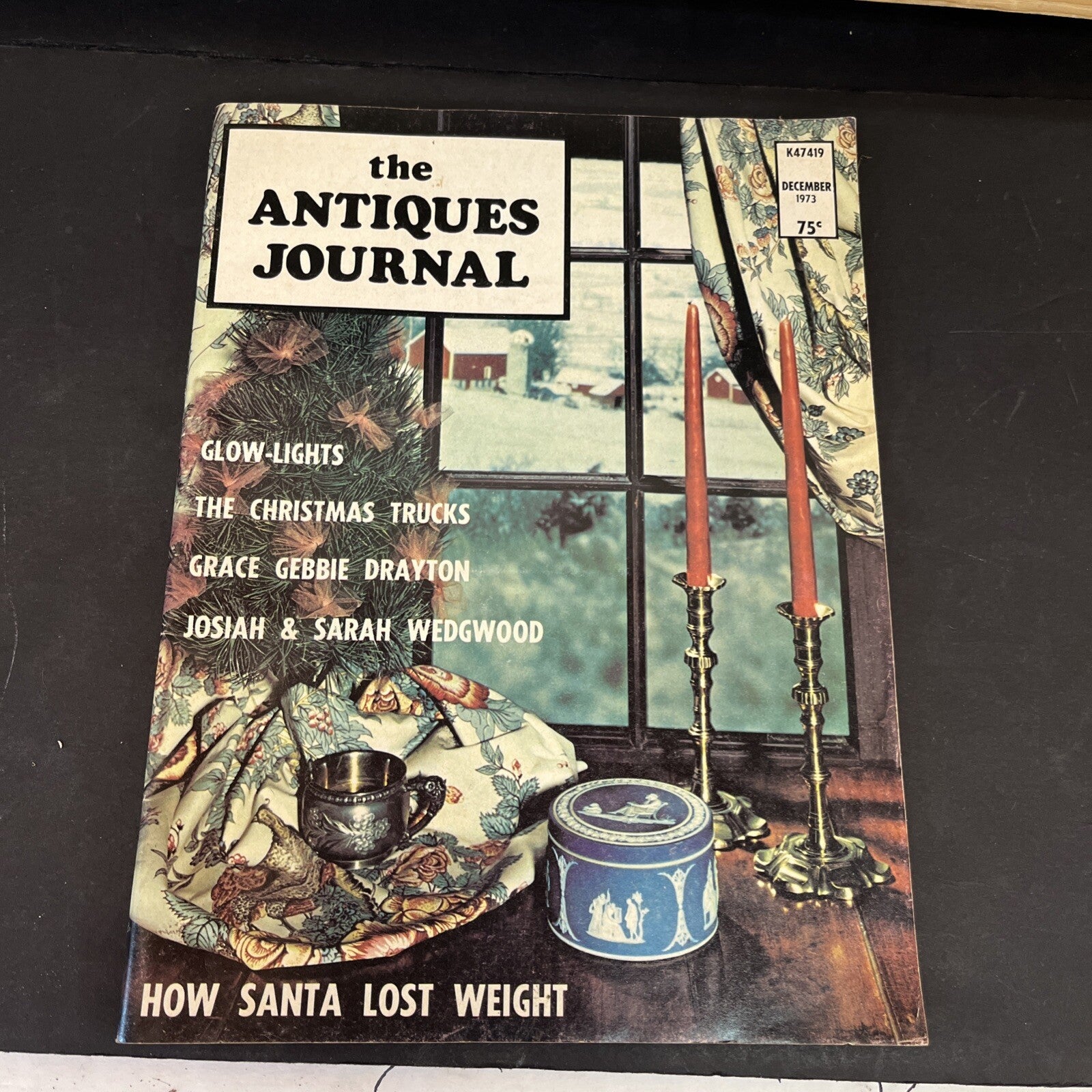1973 The Antique Journal Robert Burns Ceramic Grace Gebbie Drayton Ephemera