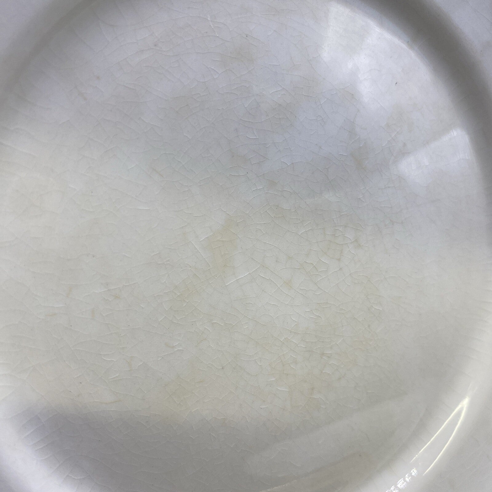 RARE Lot of 4 1930's Petalware Mount Clemens White Plates Salad Bread Desert