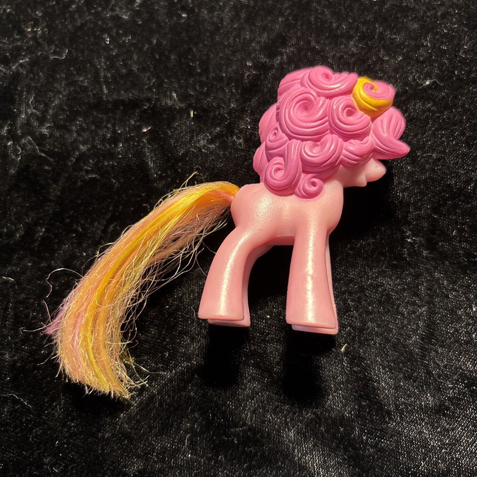 My Little Pony Pinkie Pie Brushable Hair 3" Figure MLP Pink & Yellow