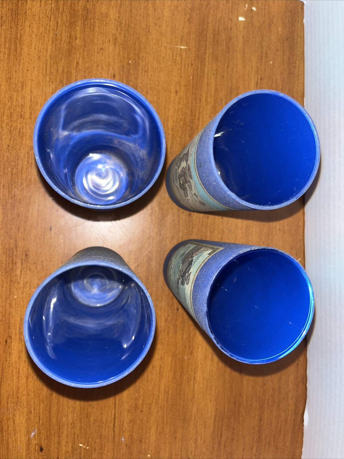 Frederick Remington Wild West Whiskey Hi Ball Glasses Scout + On The Trail 1968